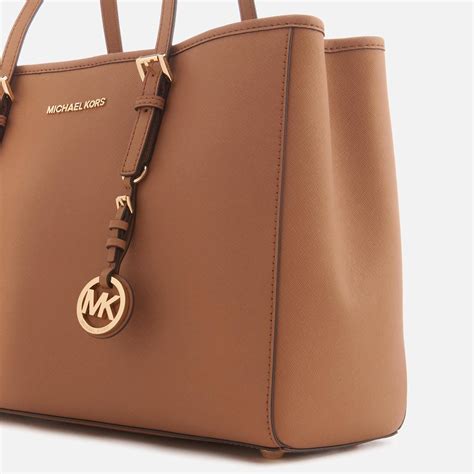 michael kors jet set tote signature|michael kors large open tote.